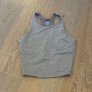 Athleta gray racer back tank top girls size L/12